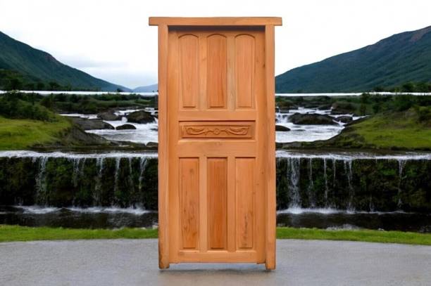 La Furniture Indian Hand Made Design 8 Pannel Mahogany Wooden Door Palla With Mahogany Frame Interior Door