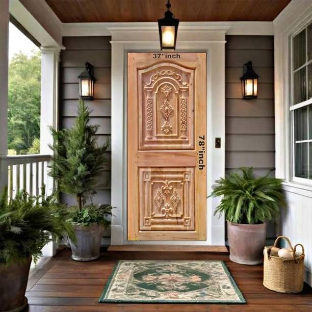 Maawooden MAHOGANY WOODEN 78/37 2 PANEL BORPHI DESIGM Interior Door