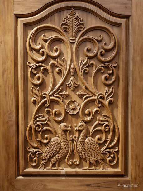 Howrah timber Akashmoni Peacock 2 Panel Door Interior Door