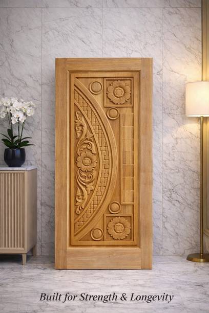 MAA BASHUMATA Solid Sal+Akashmoni Wooden door / 75 x 32 x 1.50 Inch Interior Door