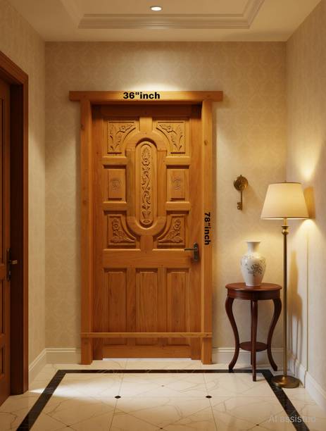 Maawooden MAHOGANY 78×36 FRAME WITH PALLA CAPSUL DESIGN Interior Door