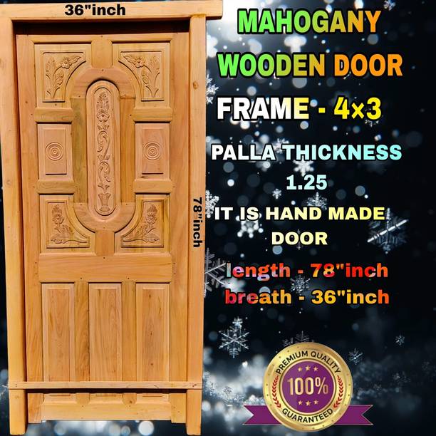 Maawooden MAHOGANY 78×36 FRAME WITH PALLA CAPSUL DESIGN Interior Door