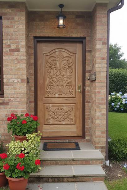 Howrah timber Akashmoni Peacock 2 Panel Interior Door