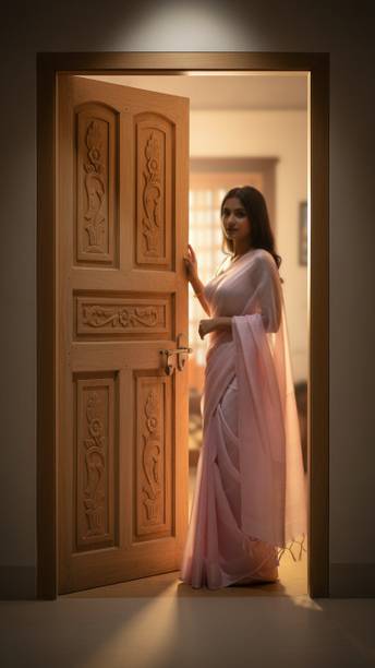 La Furniture Indian Hand Made Design 5 Pannel Mahogany Wooden Door Palla With Mahogany Frame Interior Door