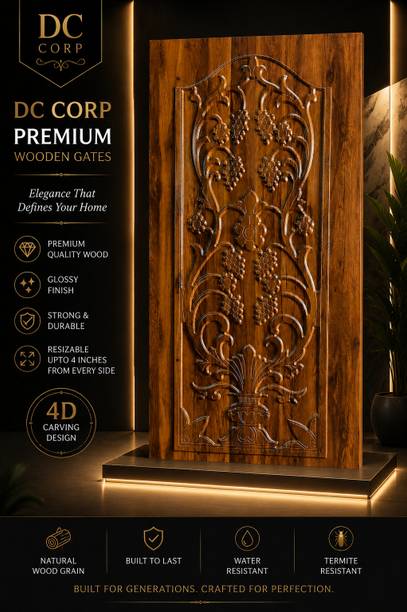 DC CORP DC Premium Wooden Door 3D Designer Door Panel-33- 75x32 inch(Resizable upto 4") Interior Door