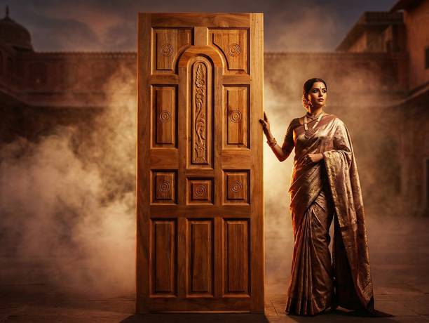 La Furniture door for home CNC Best Computer Design doors 11 Pannel Sal Wooden Door Palla Interior Door