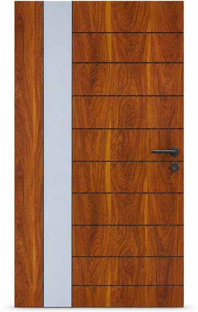 Elite Door India Premium Wooden Door | Modern Designer Main Door Wood Grain Finish (75x42) Interior Door