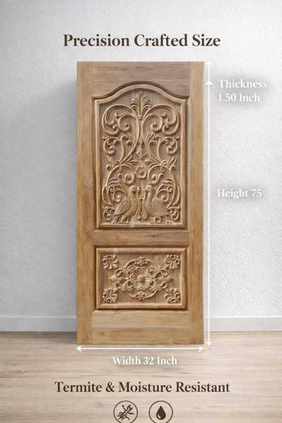 Howrah timber Akashmoni 2 Panel Peacock 1 Interior Door