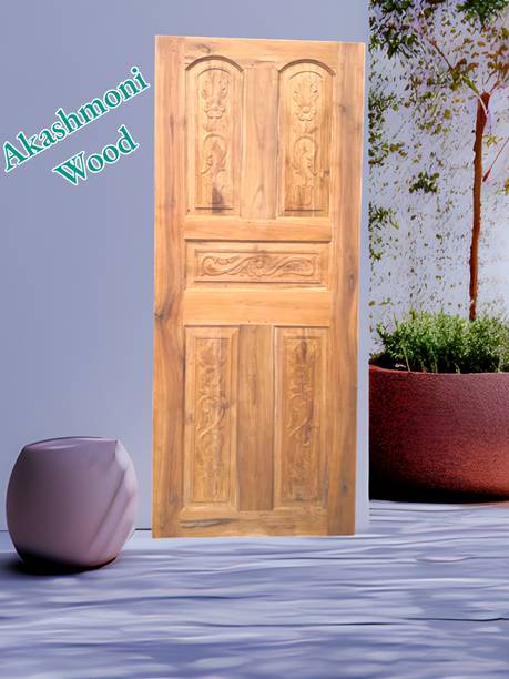Howrah timber Best Malaysia SAL Stucture & Akashmoni Wooden 5 Pannel Door Palla Interior Door