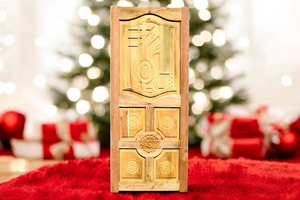 La Furniture Best Computerized Classsic 5th Design 5 Pannel Chakkra Segun Wooden Door Palla Interior Door