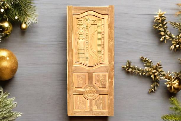 La Furniture Best Computerized Classsic 3rd Design 5 Pannel Chakkra Segun Wooden Door Palla Interior Door