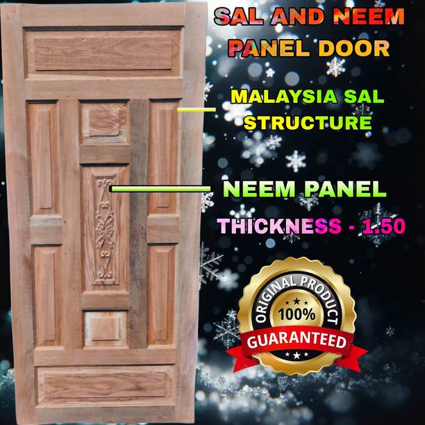 Maawoodwn MALAYSIA SAL NEEM 9 PANEL HAND MADE DOOR Interior Door