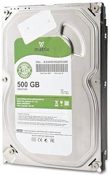 MATRIX HARD DRIVE 500 GB 500 GB Desktop White SATA III Internal Hard Disk Drive (HDD) (MIS05THD)