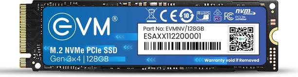 EVM NVMe (GEN 3) 128 GB All in One PC's, Desktop, Laptop Black PCIe NVMe Internal Solid State Drive (SSD) (EVMNV/128GB)