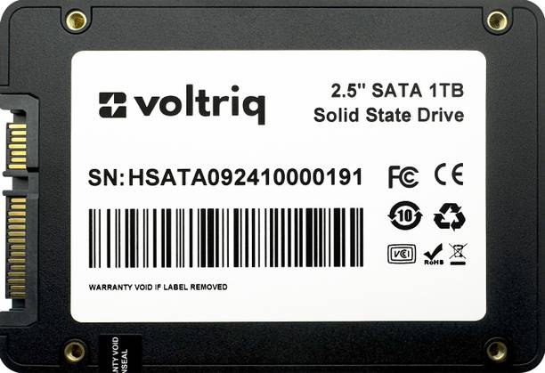 Voltriq SATA SSD 1 TB Desktop, Laptop, Servers Black SATA III Internal Solid State Drive (SSD) (HSATA092410000191)