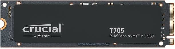 Crucial T705 1 TB Desktop, Laptop Black PCIe NVMe Internal Solid State Drive (SSD) (CT1000T705SSD3)