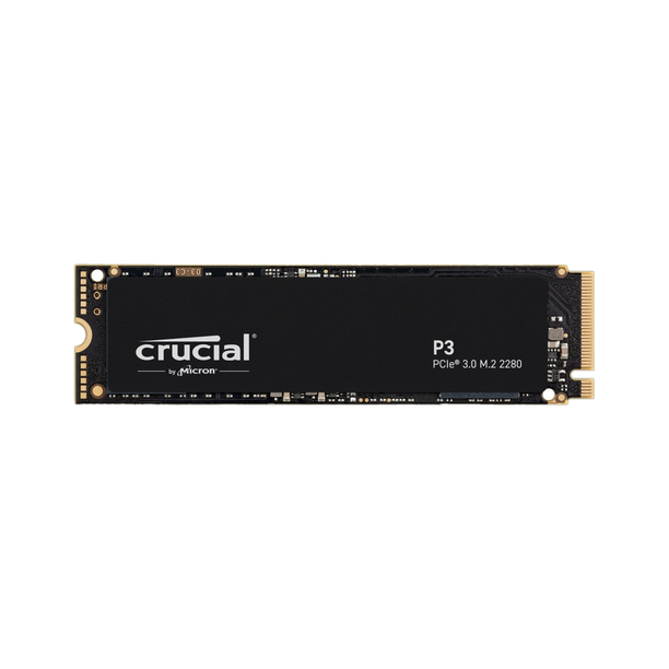 Crucial CT1000P3SSD8 1000 GB Desktop, Laptop Black PCIe NVMe Internal Solid State Drive (SSD) (P3 PCIe 3.0 NVMe M.2 2280)