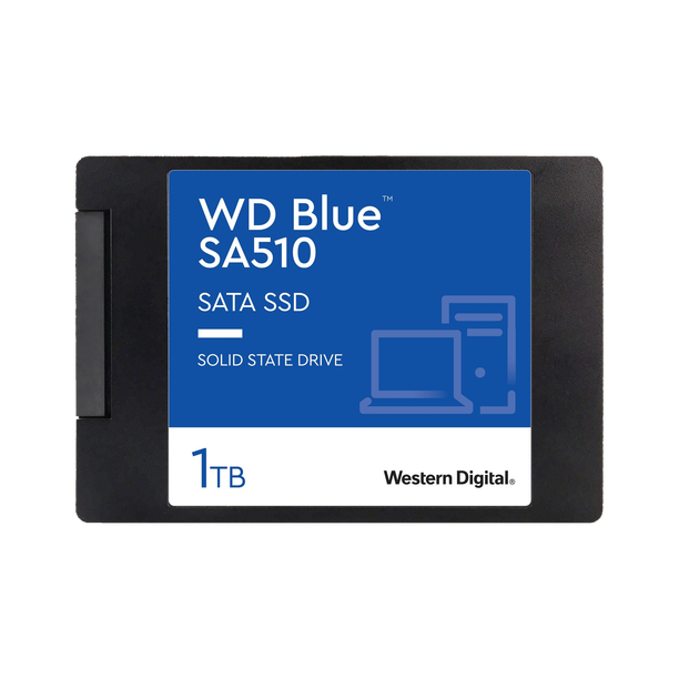 WESTERN DIGITAL WD Blue SA510 1 TB Desktop, Laptop Blue SATA Internal Solid State Drive (SSD) (WDS100T3B0A)