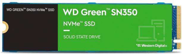 WD SN350 NVMe SSD 250 GB Laptop, Desktop, All in One PC's Green PCIe NVMe Internal Solid State Drive (SSD) (WDS250G2G0C)