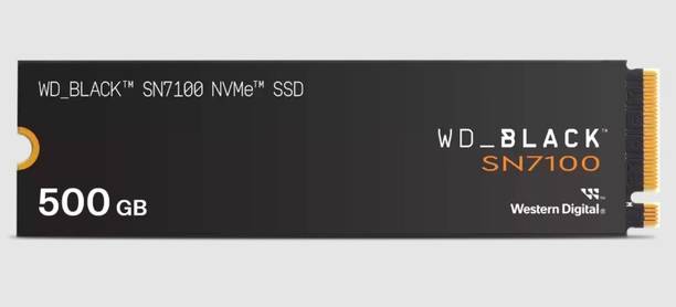 WD Black SN7100 NVMe 500 GB Desktop Black PCIe NVMe Int...