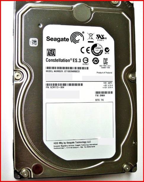 Seagate Server Enterprise, Surveillance systems 2 TB Desktop Internal Hard Disk Drive (HDD) (ST2000NM0033)  (Interface: SATA, Form Factor: 3.5 inch)