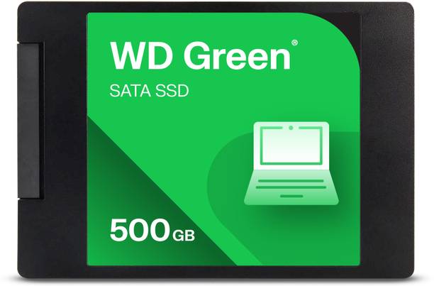 SanDisk WD Green SATA 500 GB Desktop, Laptop Green, Black SATA Internal Solid State Drive (SSD) (WDS500G5G0A-00CPT0)