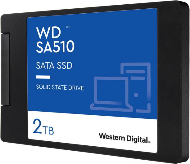 WESTERN DIGITAL SA510 2 TB Desktop, Laptop Blue, Black SATA Internal Solid State Drive (SSD) (WDS200T3B0A)