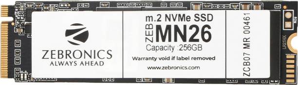 ZEBRONICS MN26, 256GB, M.2 NVMe 2280, Ultra High Speeds...