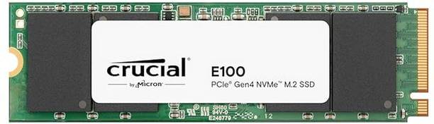 Crucial E100 1 TB Desktop, Laptop Black PCIe NVMe Internal Solid State Drive (SSD) (CT1000E100SSD8)