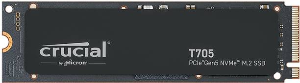 Crucial T705 2 TB Desktop, Laptop Black PCIe NVMe Internal Solid State Drive (SSD) (CT2000T705SSD3)