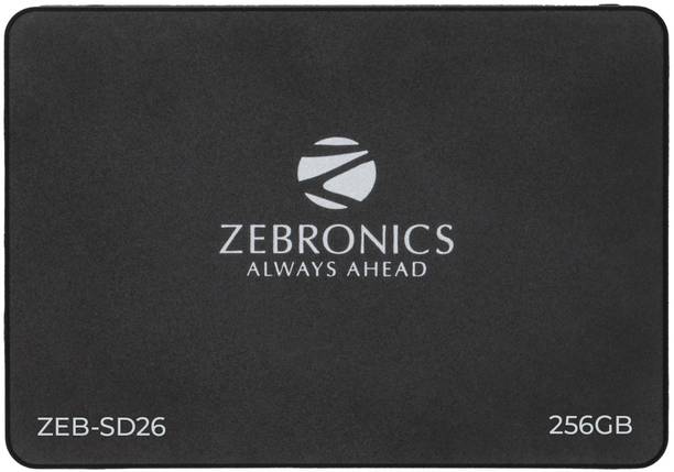ZEBRONICS 2.5 SATA SSD 256 GB Laptop, Desktop, All in One PC's Black SATA Internal Solid State Drive (SSD) (ZEB-SD26)