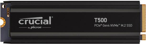 Crucial T500 1 TB Desktop, Laptop Black PCIe NVMe Internal Solid State Drive (SSD) (CT1000T500SSD5)