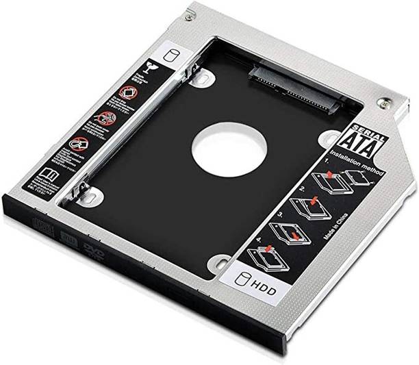 WEFLY 2nd Hard Drive Caddy, Universal for 9.5mm CD/DVD Drive Slot (for SSD and HDD) Internal Hard Drive Enclosure/HDD Caddy Internal Optical Drive