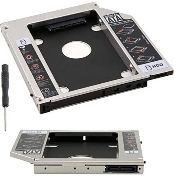 WEFLY Caddy 12.7mm Universal CD/DVD-ROM Your Data Storage on Your Laptop with HDD/SSD 12.7mm Universal CD/DVD-ROM - Expand Your Internal Optical Drive