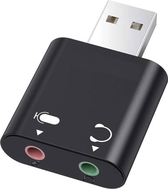 SwapME USB Sound Card, USB to Audio Jack Adapter 7.1 Channel External Stereo Sound Card with 3.5mm TRS TRRS Microphone Headphone for PC, Laptop, PS4, Windows MAC, Linux Internal Sound Card