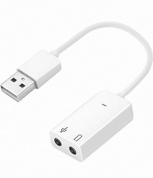 VYAR 7.1 Channel USB External Sound Card Audio Adapter with Mic Integrated 2 channel USB Audio Controller Internal Sound Card