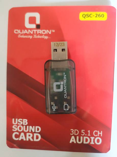 Quantron QSC-260 USB SOUND CARD 3D 5.1 CH AUDIO. USB SOUND CARD Internal Sound Card