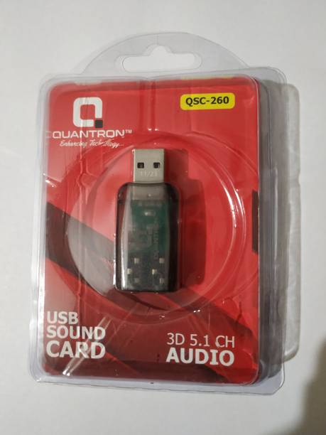 Quantron QSC-260 USB SOUND CARD 3D5.1 CH AUDIO USB SOUND CARD Internal Sound Card