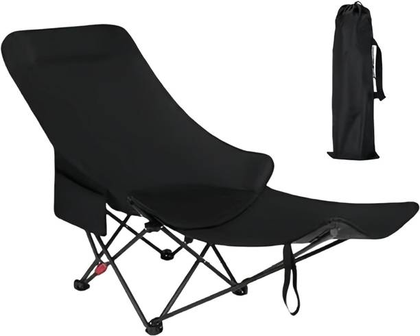 VARIYAENTERPRISE28 Reclining Lounge Chair with Adjustable Backrest and Footrest Foldable Steel, Polyresin Inversion Chair