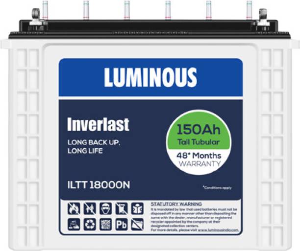 LUMINOUS Inverlast ILTT 18000N Tall Tubular Inverter Battery