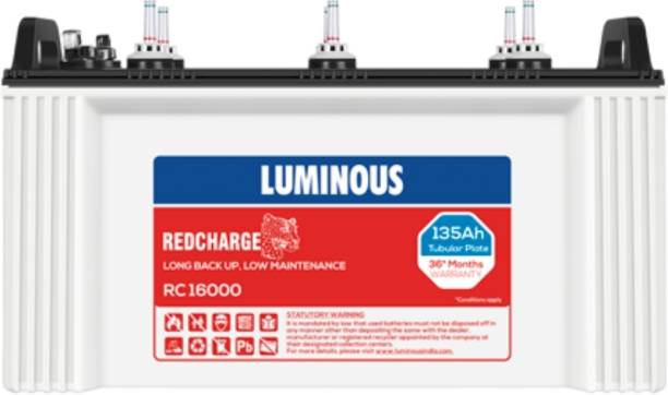 LUMINOUS Red Charge RC16000 Tubular Inverter Battery