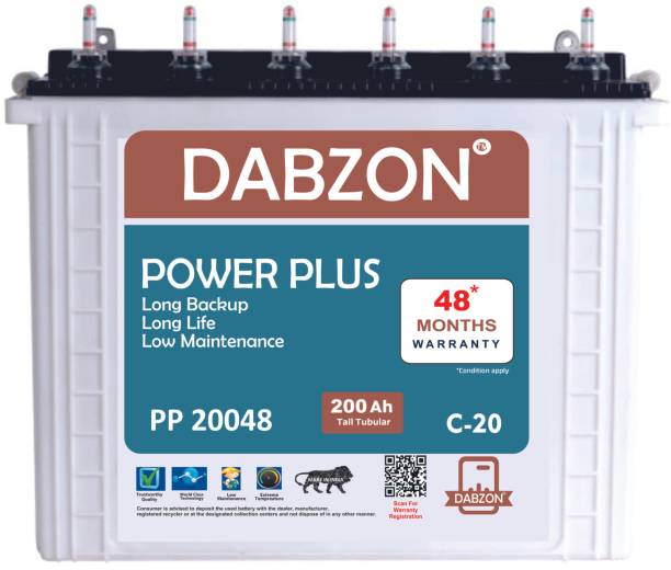 DABZON PP20048 Tubular Inverter Battery