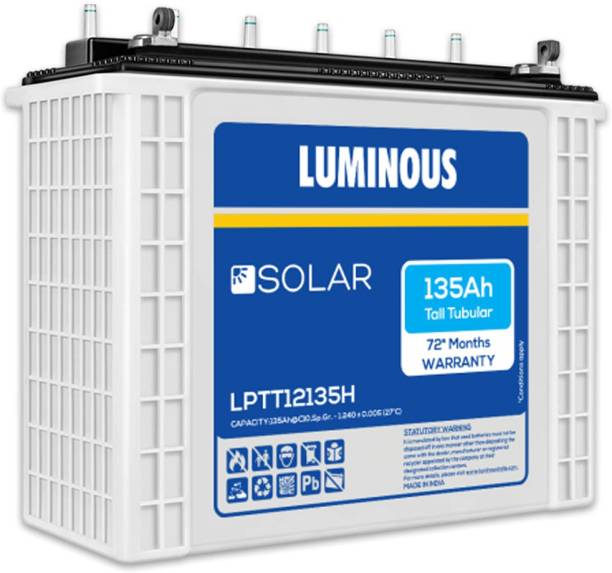 LUMINOUS Solar LPTT 12135H Tubular Inverter Battery
