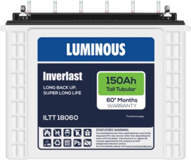 LUMINOUS Inverlast ILTT 18060 Tubular Inverter Battery