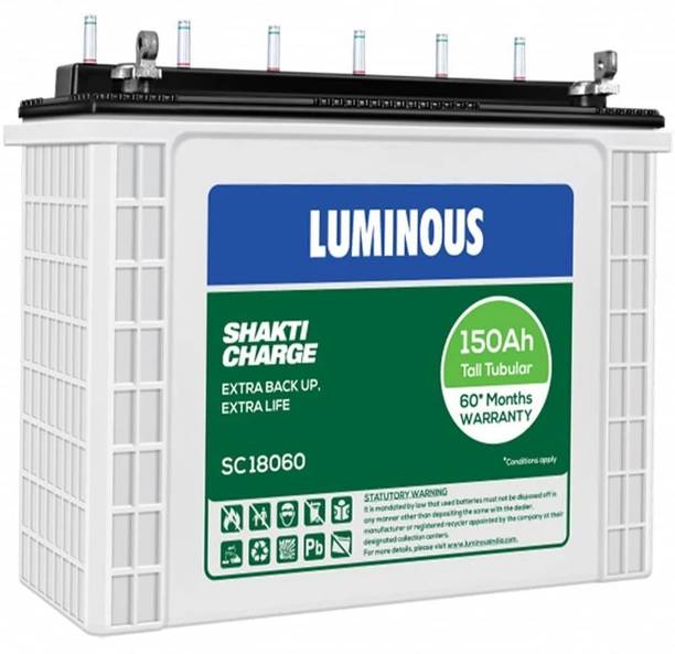 LUMINOUS 60 Months Warranty Tubular Inverter Battery