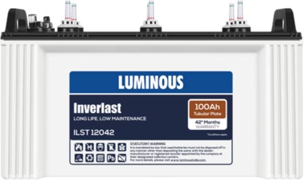 LUMINOUS Inverlast ILST 12042 Tubular Inverter Battery