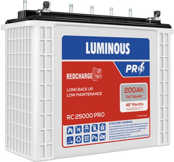 LUMINOUS RC 25000 PRO Tubular Inverter Battery