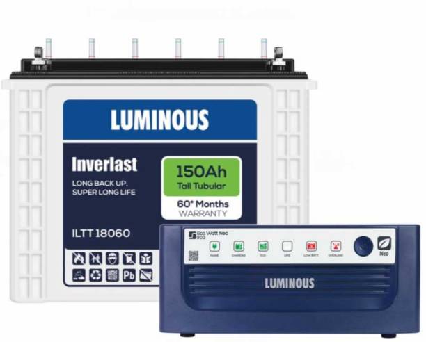 LUMINOUS ECO WATT NEO 900 Inverter_ILTT18060 Tubular Inverter Battery