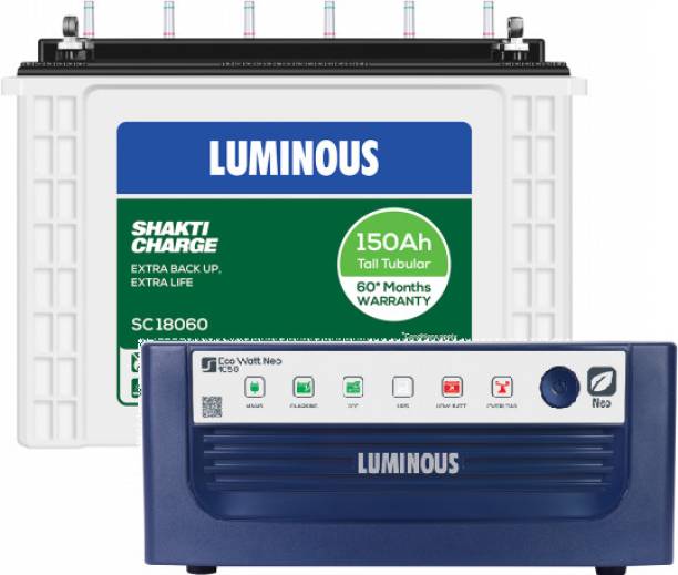 LUMINOUS 1050 VA With SC 18060 Tubular Inverter Battery