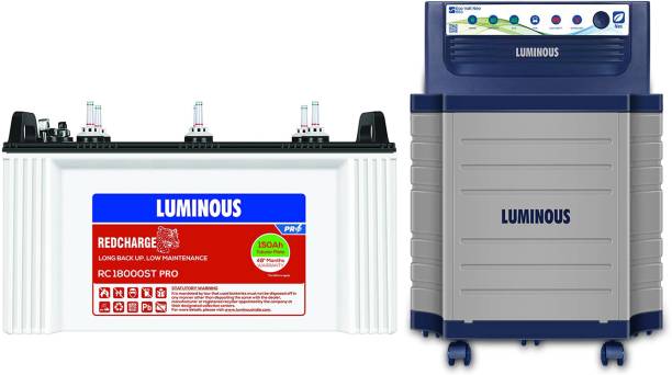 LUMINOUS Eco Volt Neo 850 with RC 18000ST PRO &amp; Trolley Tubular Inverter Battery